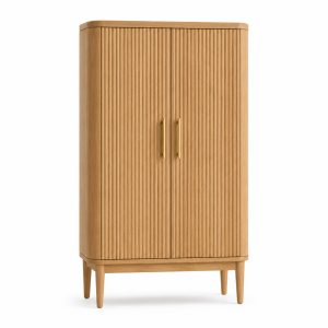 Aurelia Fluted Oak Storage Cabinet